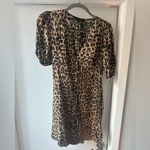 All Saints leopard dress